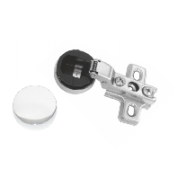 Петля 11.21.02 полунакладная SLIDE-ON для стекл.дверей с крышкой хром