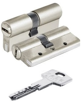 Цилиндровый механизм KALE KILIT 164DBNE 35+10+45:90mm,NP,5K,STB,к-к