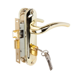 Замок врезной TRODOS 50/106-ЦМ70 PB (золото)