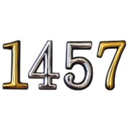Цифра АЛЛЮР пластик 6-9 хром (100,20)
