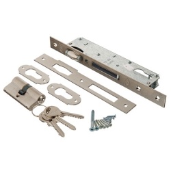 Замок врезной KALE KILIT 255-BS25-R-23NP-GNC62-3KEY-(SP,Ros)-STB