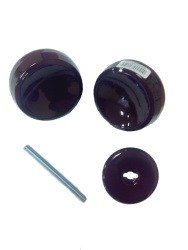 Ручка-кнопка РК-1 шоколад/Ст