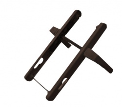 Нажимной гарнитур 28/85 с пружиной,2 винт,коричн.