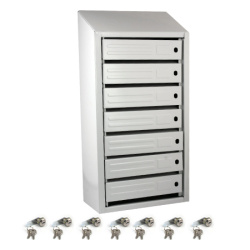 Ящик почтовый вертикальный 7-и секционный с задней стенкой