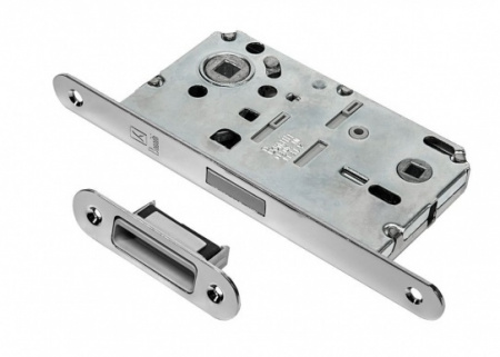 Защелка сантехн. BONAITI B-SPLIT,полиамид.доп.ригель,ник.бел.P62.B-SPL.WC.NI.LU.+708