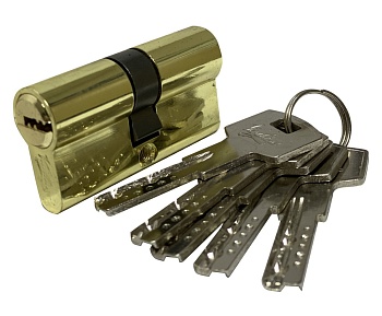Цилиндровый механизм Vantage Z70 (35x35) PB 5 ключей (золото)