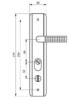 Ручка на китайскую дверь ZH-9050 L