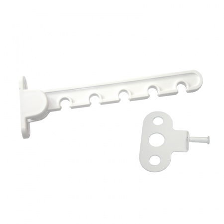 Ограничитель открывания окна L-105 белый пластмасса (50)