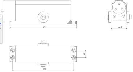 Доводчик дверной Apecs DC-20.6/1400/160-A1-BR