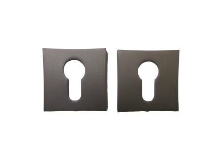 Накладка квадрат на цилинрд к ручкам ET 13 Titanium ORO&ORO