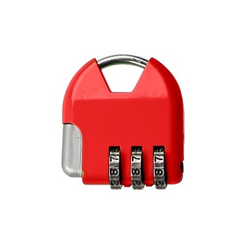 Навесной кодовый замок Trodos CL532 красный (Blister)