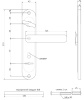 Ручки на планке Apecs HP-77.0323-S-C-CR-L (к Гардиану 3012)