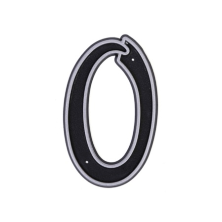 Цифра Боль пластик 0 Черн. МФ