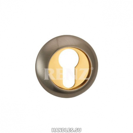 Накл. RENZ ET 08 SN/GP (никель матовый/латунь блестящая)