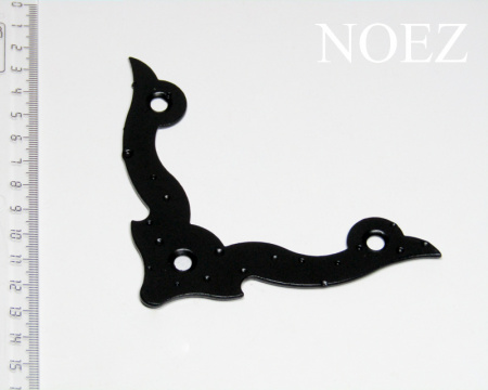 Уголок декор.фигур.НОЭЗ УДФ 110-S черный матовый