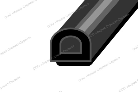 Уплотнитель SD-54 (черный) 12*10мм (6м)