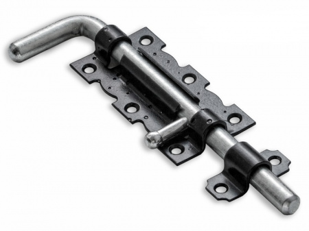 Задвижка дверная ЗД-110-Гб-ОЦ-53 (черный) (30/5)