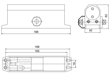 Доводчик дверной Apecs DC-20.4/1200/085/F-A2-W