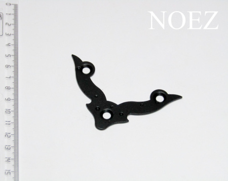 Уголок декор.фигур.НОЭЗ УДФ 70-S черный матовый