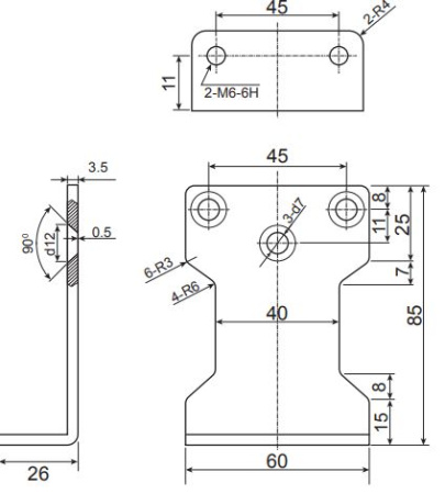 Крепёжная пластина для параллельной установки доводчика Apecs MP-05(4/5)-SL