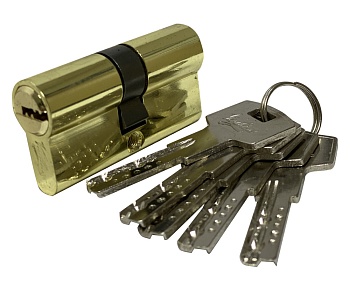 Цилиндровый механизм Vantage Z80 (40x40) РВ 5 ключей (золото)