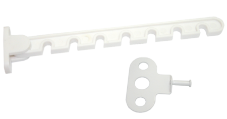 Ограничитель открывания окна L-165 белый пластмасса (50)