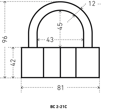 АЛЛЮР  ВС2-21С d12мм Замок навесной (18)