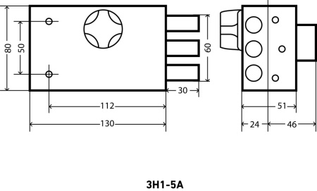 АЛЛЮР ЗН 1-5 А Замок накладной (20)