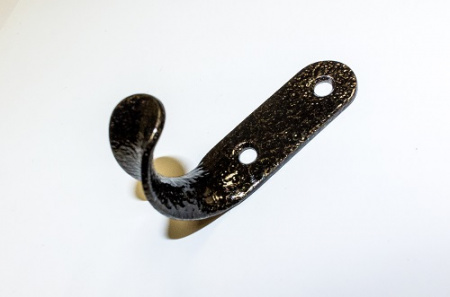 Крючок одинарный П Антик бронза*200