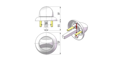 Завертка фиксатора ЗФ-7202Ф-Хп