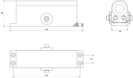 Доводчик дверной Apecs DC-20.3/0950/065-A1-SL серебро