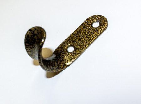 Крючок одинарный П Антик золото*200