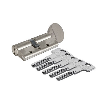 Цилиндровый механизм KALE KILIT 164DBME 40+10+40M:90mm,NP,5K,STB,к-в