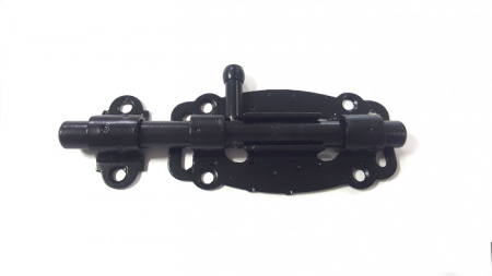 Задвижка дверная ЗД-100-Кр-00-53 (черный) (25/5)